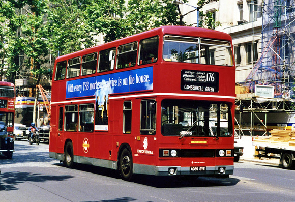Route 176, London Central, T989, A989SYE, Aldwych