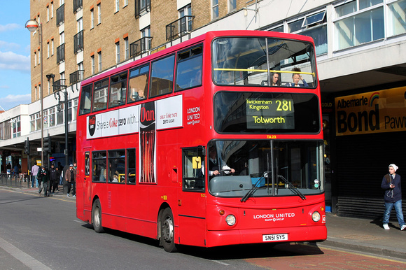 Route 281, London United RATP, TA213, SN51SYS, Hounslow