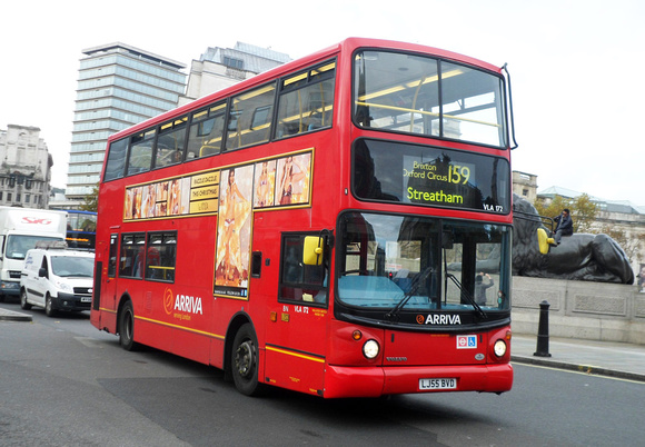 Route 159, Arriva London, VLA172, LJ55BVD, Trafalgar Square