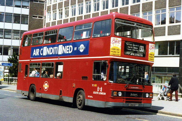 Route 130, South London Buses, L14, C814BYY, Croydon