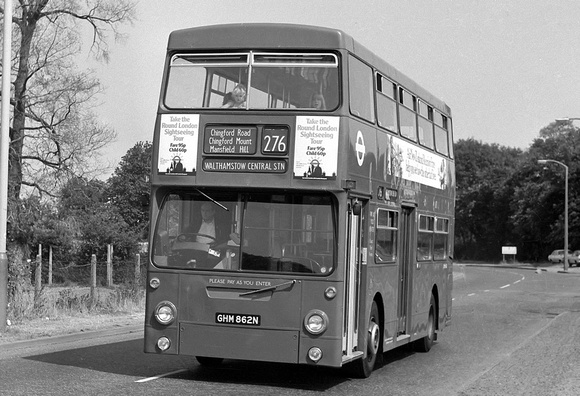 Route 276, London Transport, DMS1862, GHM862N, Chingford
