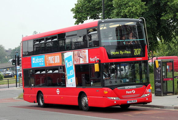 Route 207, First London, SN36064, YR61RVE, Ealing Hospital