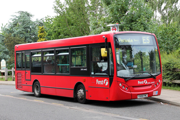 Route E5, First London, DMS44402, YX09FMC, Southall