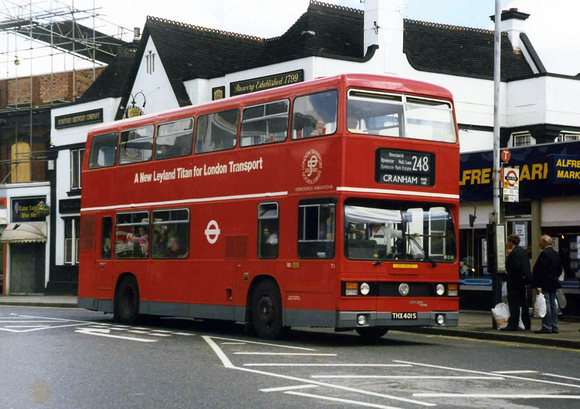 Route 248, London Transport, T1, THX401S, Romford
