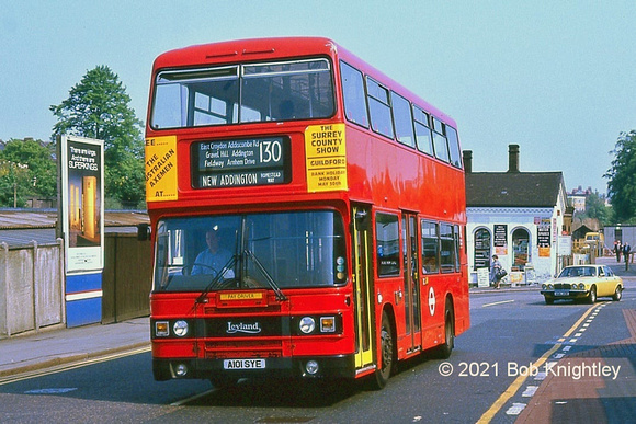 Route 130, London Transport, L1, A101SYE, Croydon