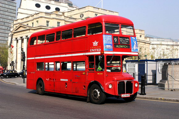 Route 9, London United, RML2464, JJD464D, Trafalgar Square