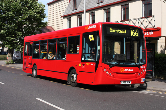 Route 166, Arriva London, ENL22, LJ58AUW, South Croydon