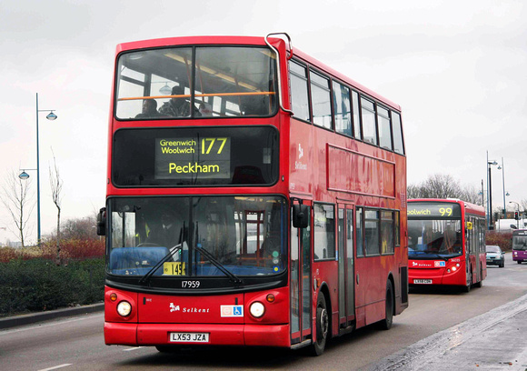 Route 177, Selkent ELBG 17959, LX53JZA, Woolwich