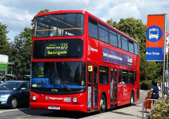 Route 275, Stagecoach London 17746, LY52ZFE, Barkingside