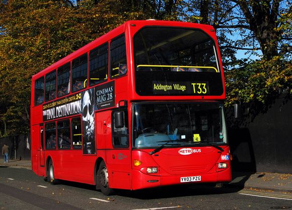Route T33, Metrobus 437, YV03PZG, Croydon