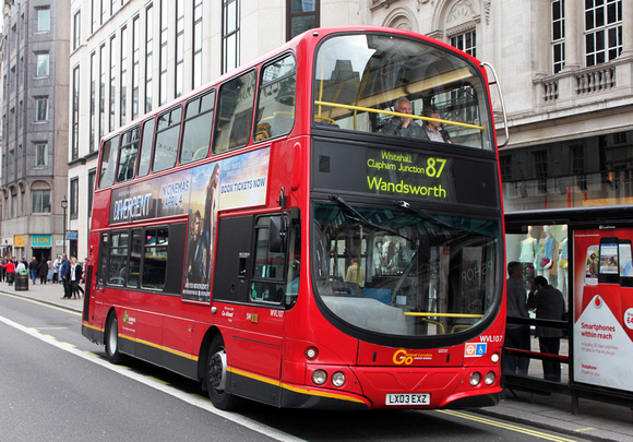 Route 87, Go Ahead London, WVL107, LX03EXZ, The Strand