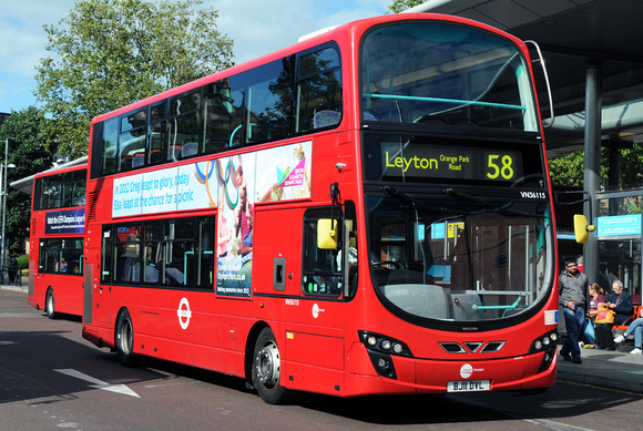Route 58, Tower Transit, VN36115, BJ11DVL, Walthamstow