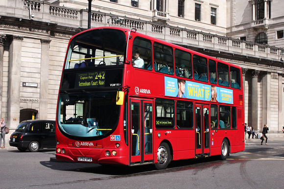 Route 242, Arriva London, VLW91, LF52UPD, Bank