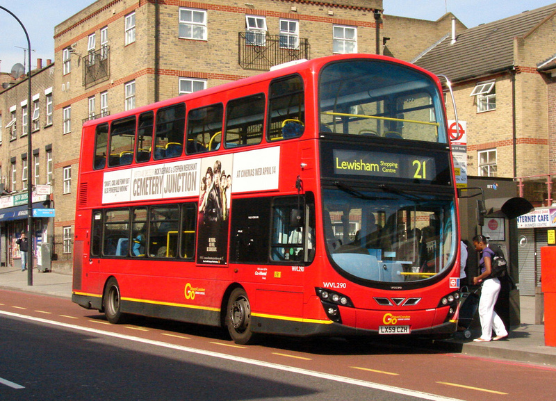 London Bus Routes | Route 21: Lewisham, Shopping Centre - Newington ...