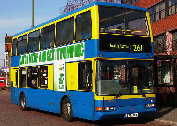 Route 261, Metrobus 418, LV51YCD, Bromley