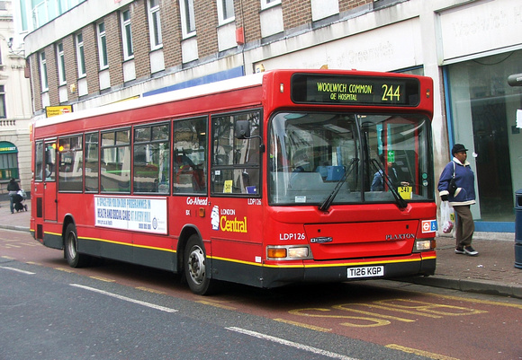 Route 244, London Central, LDP126, T126KGP, Woolwich