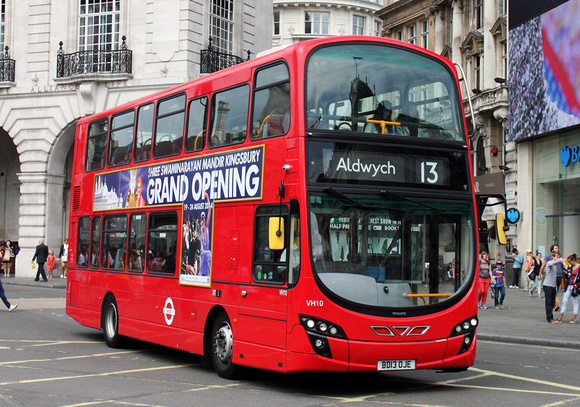 Route 13, Transdev, VH10, BD13OJE, Piccadilly Circus