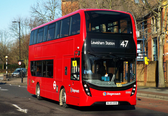 Route 47, Stagecoach London 13083, BL65OYB, Rotherhithe