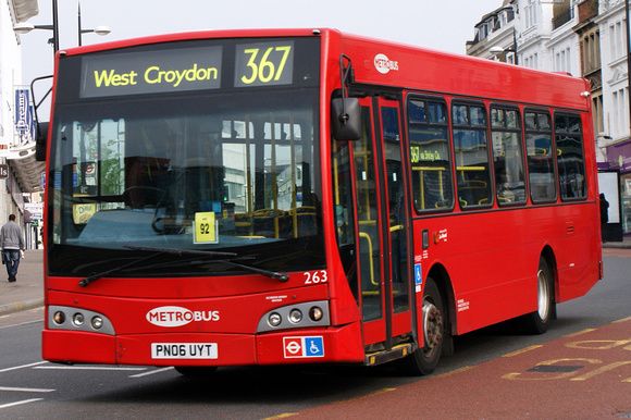 Route 367, Metrobus 263, PN06UYT, Bromley