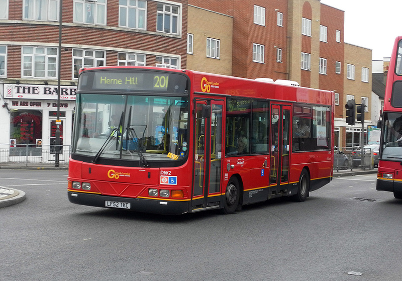 London Bus Routes | 201: Herne Hill - Morden | Route Ahead London, DW2, LF52TKC, Mitcham