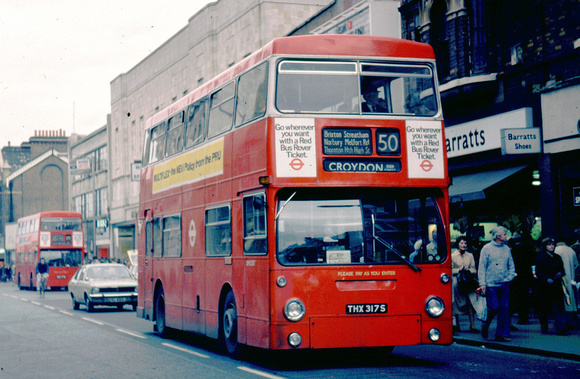 Route 50, London Transport, DMS2317, THX317S, Croydon