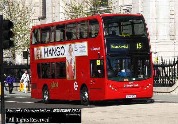 Route 15, Stagecoach London 12149, LX61DCU