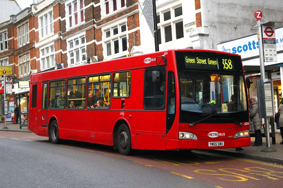 Route 358, Metrobus 604, YM55SWX, Bromley