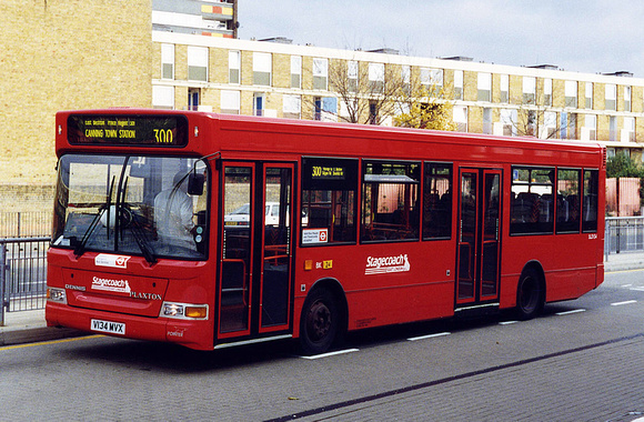 Route 300, Stagecoach London, SLD134, V134MVX, Canning Town