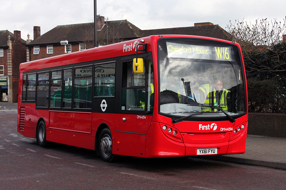 Route W16, First London, DM44294, YX61FYU, Chingford Mount