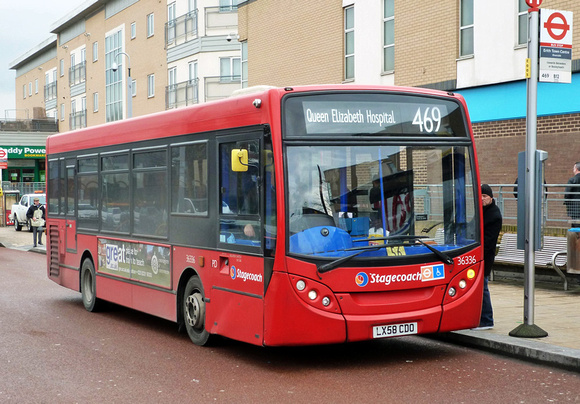 Route 469, Stagecoach London 36336, LX58CDO, Erith