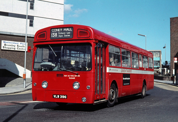 Route 138, London Transport, MB319, VLW319G, Bromley