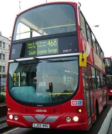 Route 468, Arriva London, DW17, LJ03MVG, Croydon