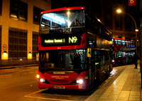 Route N9, London United RATP, SP13, YN56FBX, Hammersmith