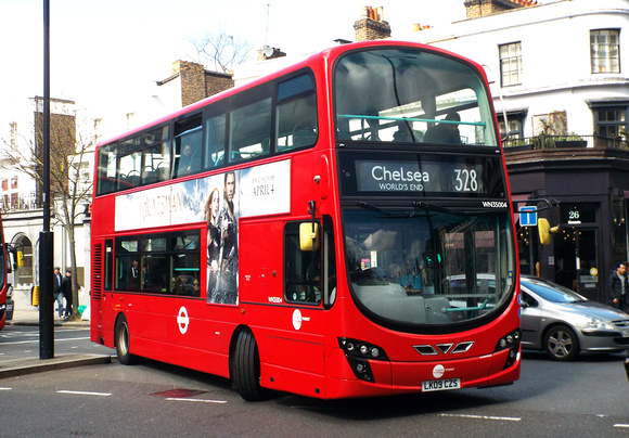 Route 328, Tower Transit, WN350004, LK09CZS, Notting Hill Gate
