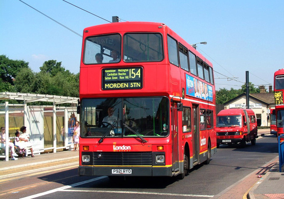Route 154, London General, NV121, P921RYO, Croydon