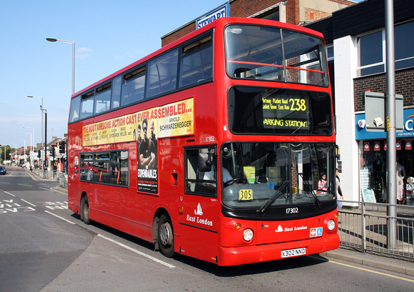 Route 238, East London ELBG 17302, X302NNO, Barking