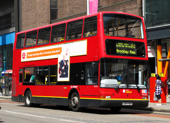 Route 172, London Central, PVL392, LX54HAO, Waterloo