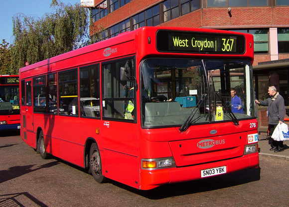 Route 367, Metrobus 276, SN03YBK, Bromley