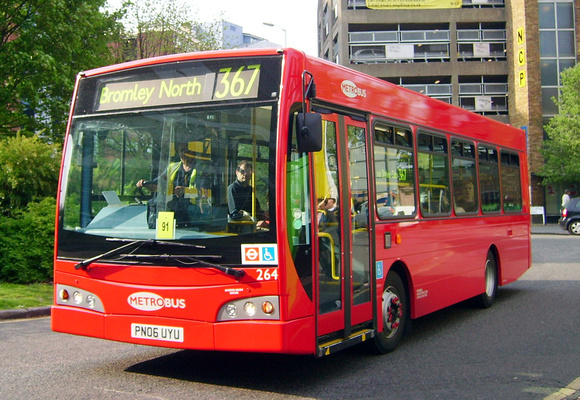 Route 367, Metrobus 264, PN06UYU, Croydon