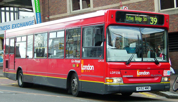Route 39, London General, LDP230, SK52MMO, Clapham Junction