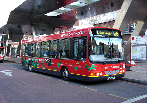 Route 360, London Central, WHY2, LX55EAC, Vauxhall