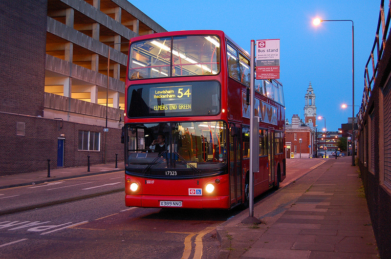 London Bus Routes | Route 54: Elmers End - Woolwich | Route 54, Selkent