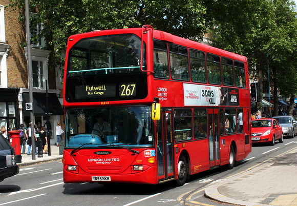 Route 267, London United RATP, SLE43, YN55NKM, Chiswick High Road