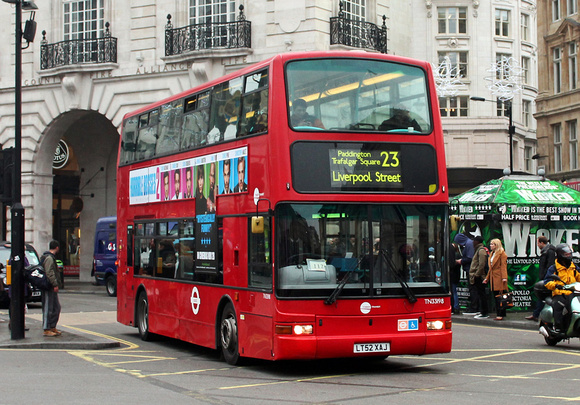 Route 23, Tower Transit, TN33198, LT52XAJ, Piccadilly Circus