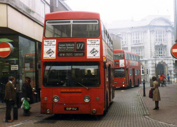 Route 177, London Transport, DMS111, EGP111J, Woolwich