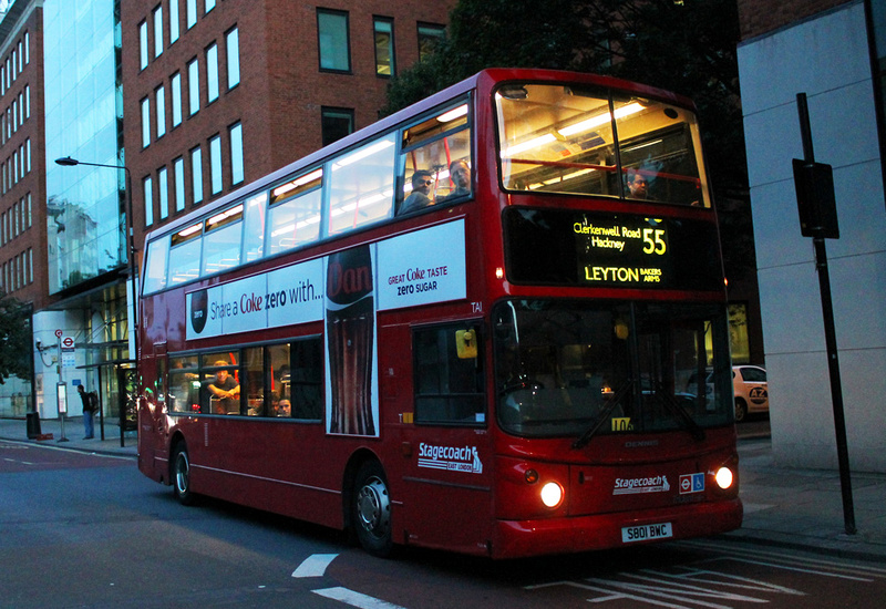 London Bus Routes | Route 55: Leyton, Bakers Arm's - Oxford Circus ...