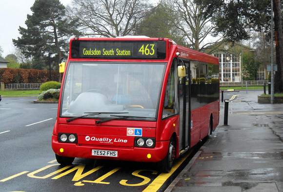 Route 463, Quality Line, OP10, YE52FHS, Banstead