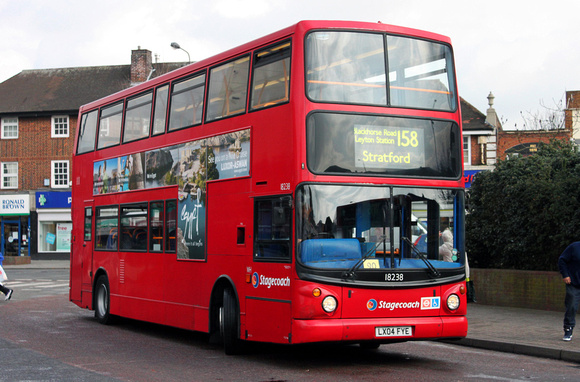 Route 158, Stagecoach London 18238, LX04FYE, Chingford Mount