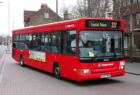 Route 227, Stagecoach London 34227, X227WNO, Bromley North