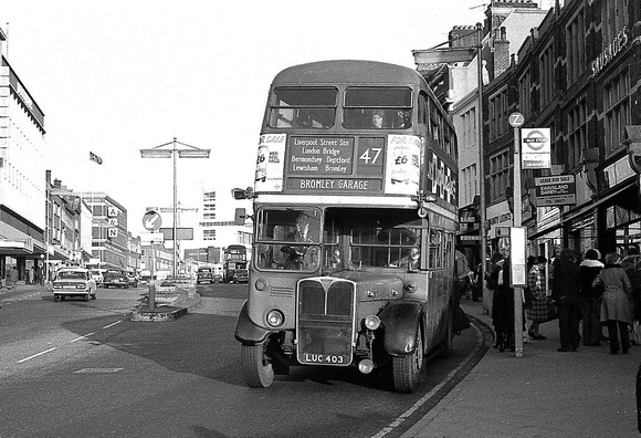 Route 47, London Transport, RT4054, LUC403, Bromley